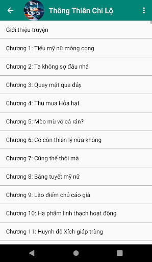 Android application Truyện Thông Thiên Chi Lộ screenshort