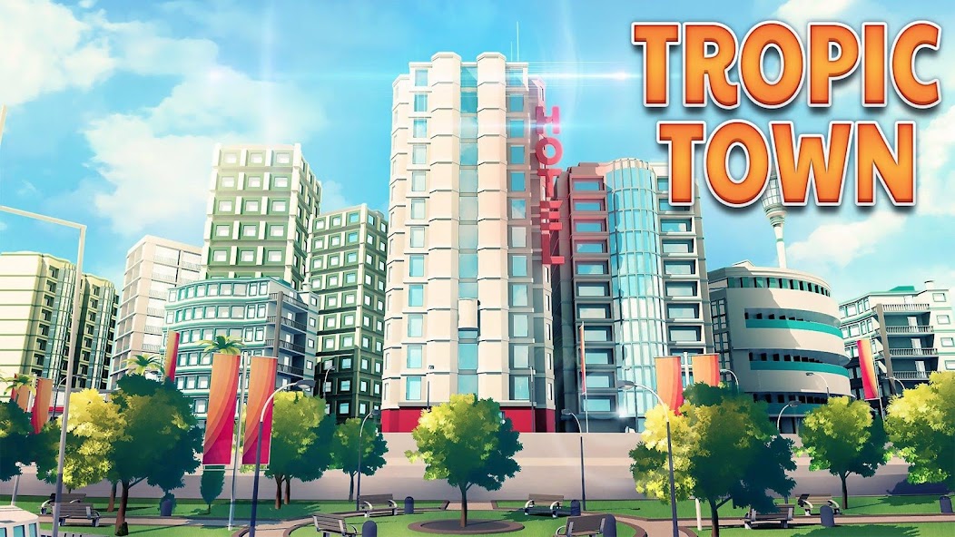 Town Building Games: Tropic Ci banner