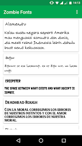 Zombie Fonts for FlipFont Unknown