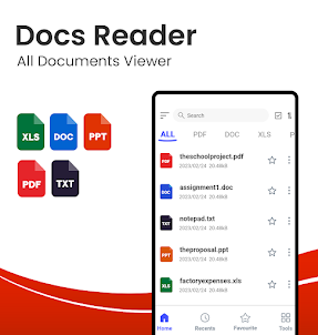 Document Reader: PDF, Doc, XLS
