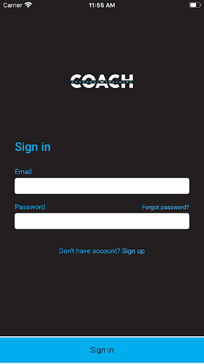 Android application Coach PT screenshort