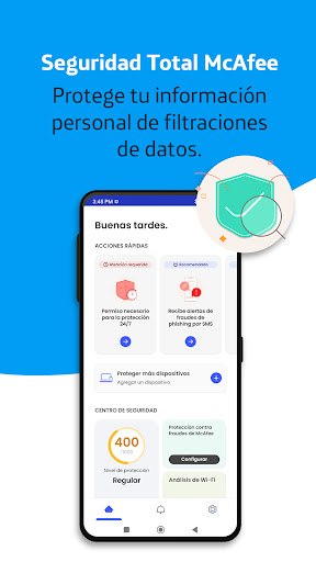 Android application Seguridad Total de McAfee screenshort