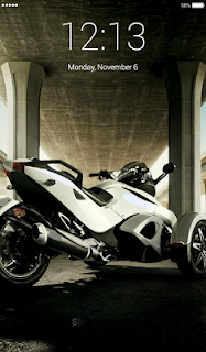 Spider Moto Lock Screen