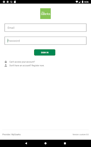 Screenshot of MyOzarks