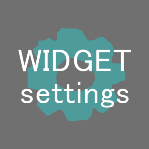 Widget Settings  Icon