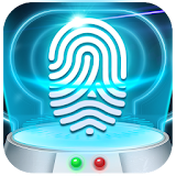 Earth fingerprint style lock screen for prank icon
