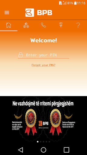 Android application BPB Mobile Banking KS screenshort