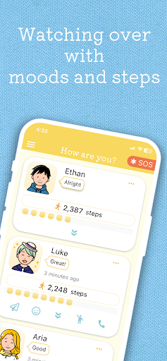 Android application How are you? - Sharing Walk screenshort