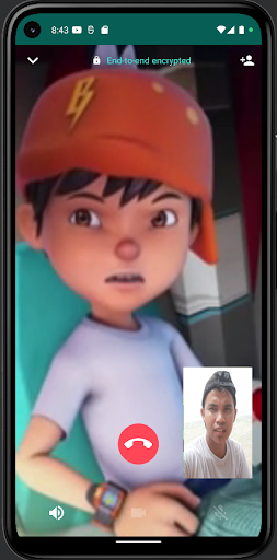 Boboiboy Fake Video Call Screen 2