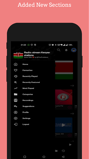 Radio KE: All Kenya Stations Screen 3