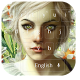 Glamour Flower Girl Keyboard icon