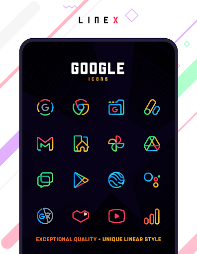 LineX Icon Pack APK v4.5 (PAID Patched) Gallery 2