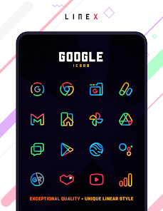 LineX Icon Pack 4.8 free for Android Gallery 2