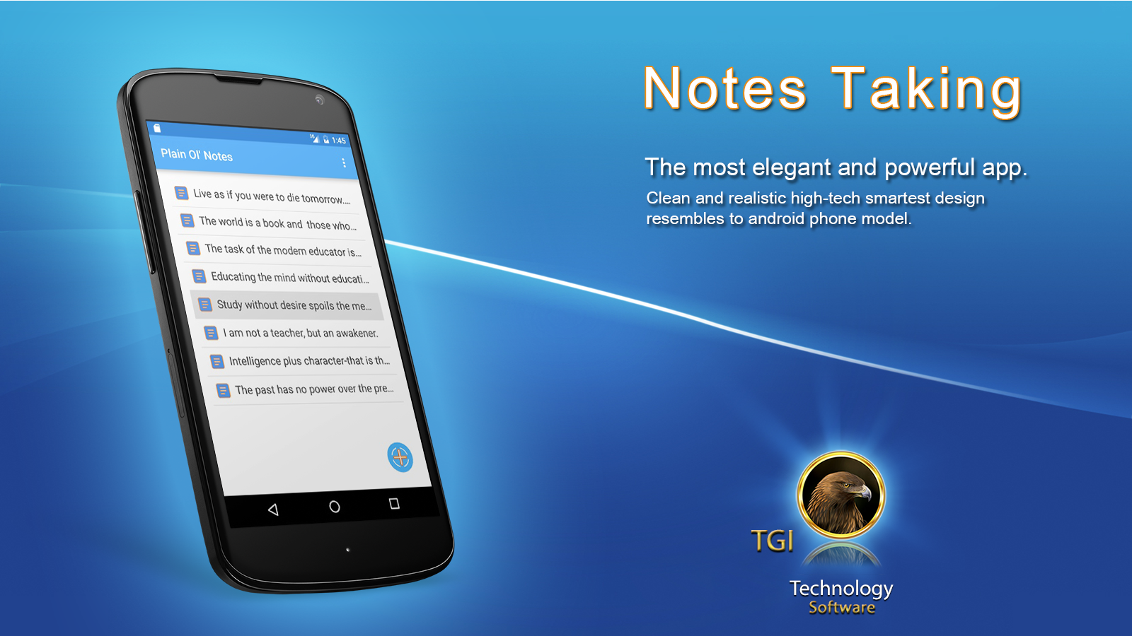 Android application Notes Taking Pro screenshort