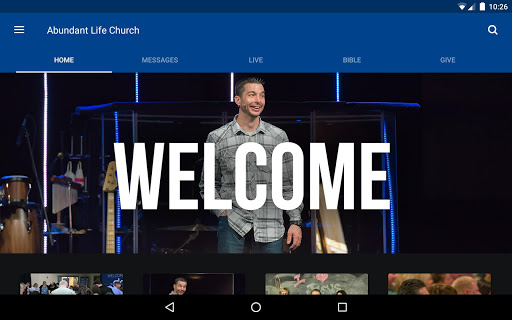 Screenshot of goALC - Abundant Life Church