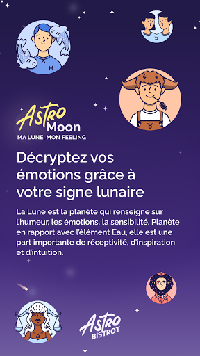 Android application La Lune en astrologie screenshort