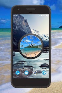 Beach Clock Live Wallpaper Screenshot