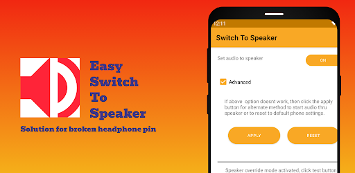 Easy Switch to Speaker