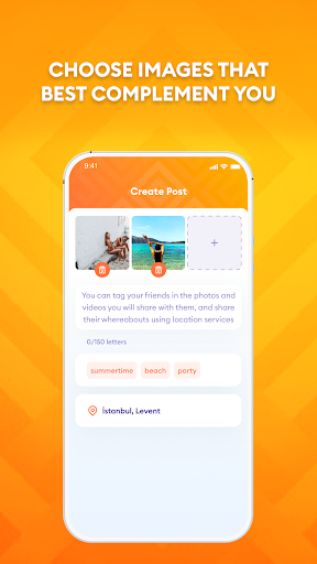 Android application Mio Social Network screenshort