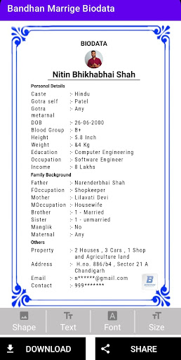 Bandhan - Biodata Maker