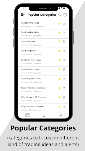 MoneyCapital: Trading Ideas Screen 3