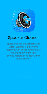Speaker cleaner - remove water