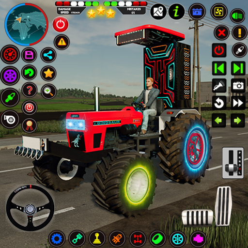 Indian Tractor Tochan Game 3d