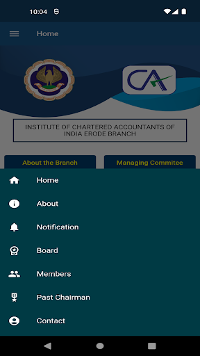 ERODE ICAI Screen 2