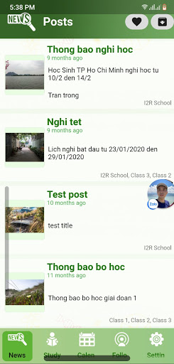 Android application EDU Student screenshort