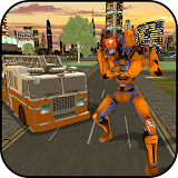 Firefighter Robot Truck Rescue Survival icon