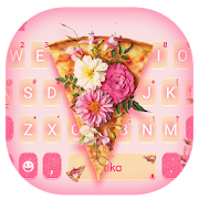 Tasty Floral Pizza Keyboard Theme