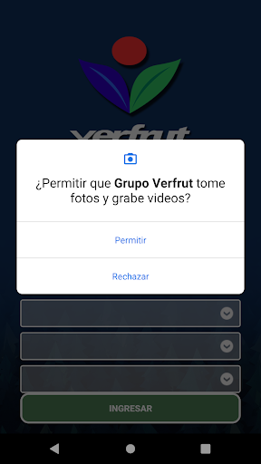 Android application GRUPO VERFRUT screenshort
