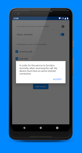 Notifications Calls Email Mail Screen 2