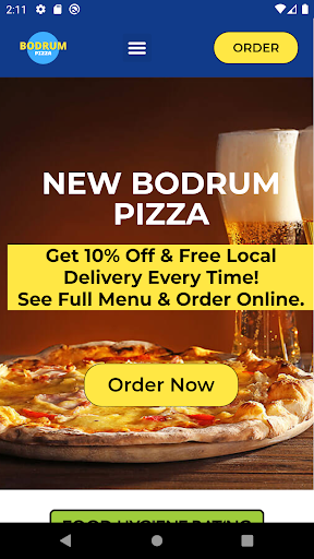 Android application Bodrum Pizza - York screenshort