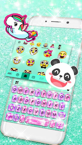 Pink Shiny Diamond Keyboard Th Screen 3