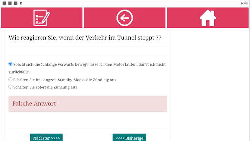 Führerscheinprüfung Schweiz Screenshot