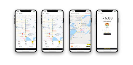 Android application BizaCab Rider screenshort