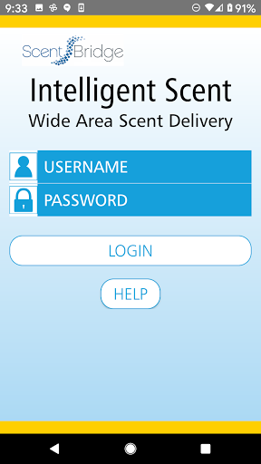 Android application Scentelligent™ screenshort