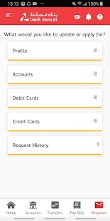 Bank Muscat Mobile banking Screenshot