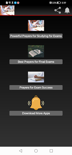 Prayers for Exams Screen 2