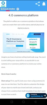 Overview of systeme.io screenshot 12