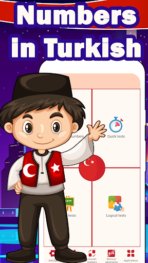 Android application Numbers in Turkish language screenshort
