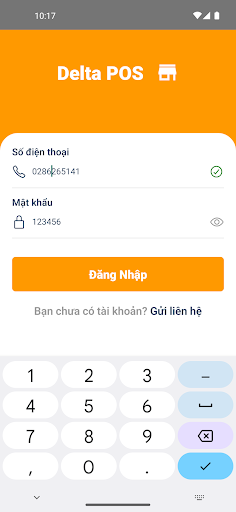Delta POS Screen 2