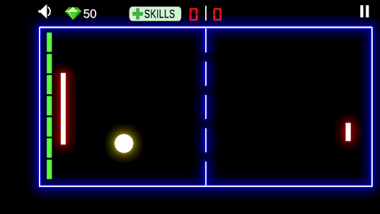 Pong Ball Game - Classic Neon