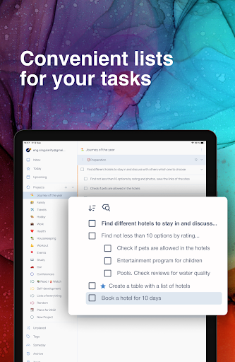 Screenshot of SingularityApp: To Do Lists