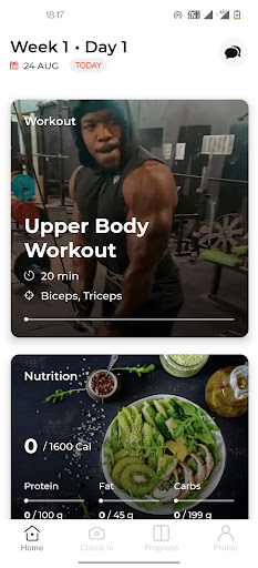 GrindFlex Fitness Screen 2
