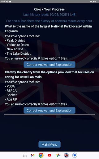 Preparation Life In UK Test