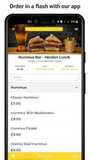 Hummus Bar Screen 2