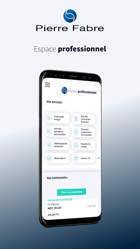 Android application Pierre Fabre Espace Pro screenshort
