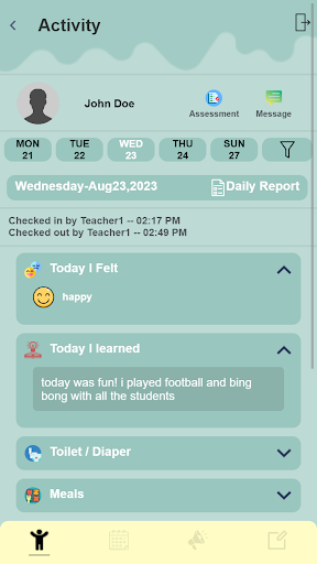 Android application Curio Parent App screenshort